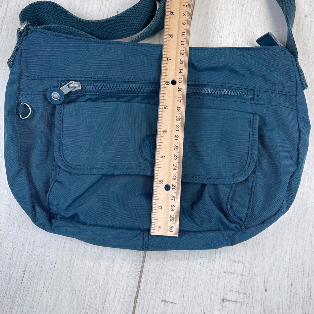 Kipling Crossbody Bag Teal Blue S/M Excellent Nylon Travel Shoulder Bag - Picture 5 of 16